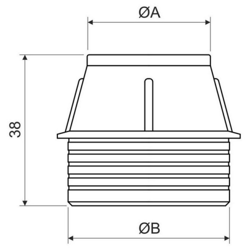 Koncovka pro trubku KOPOS BK 16 AA 16mm oranžová