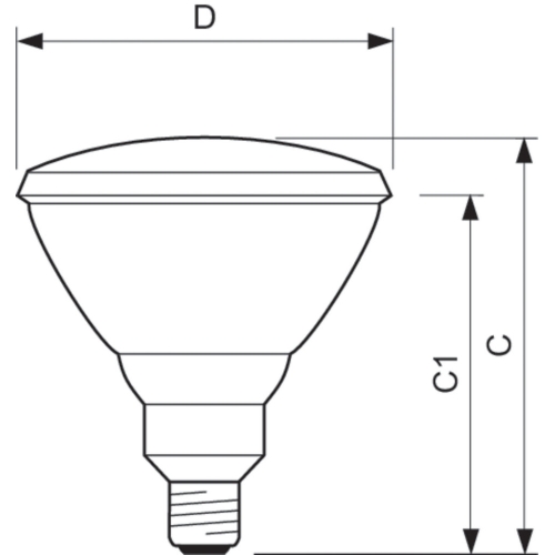 Infražárovka IR Philips PAR38E 150W E27 zdravotní