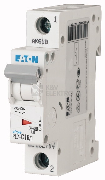 Obrázek produktu Jistič EATON PL7-D16/1 16A 262716 0