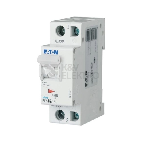 Jistič EATON PL7-2/1N/C 2A PL7-C2/1N 262744