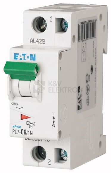 Obrázek produktu Jistič EATON PL7-B6/1N 6A 262727 0