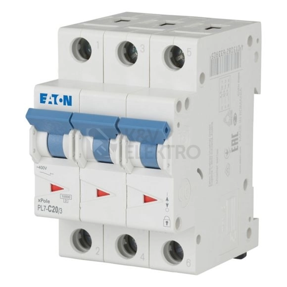 Obrázek produktu Jistič EATON PL7-C20/3 20A 263410 0