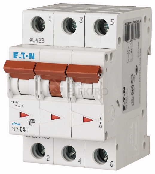 Obrázek produktu Jistič EATON PL7-C4/3 4A 263405 0