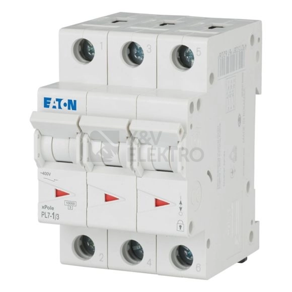 Obrázek produktu Jistič EATON PL7-1/3/C 1A PL7-C1/3 263403 0
