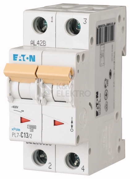 Obrázek produktu Jistič EATON PL7-13/2/C 13A PL7-C13/2 263358 0
