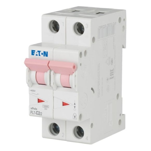 Jistič EATON PL7-2/2/C 2A PL7-C2/2 263354
