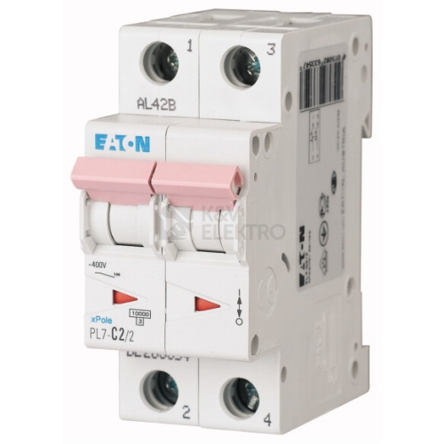 Jistič EATON PL7-2/2/C 2A PL7-C2/2 263354