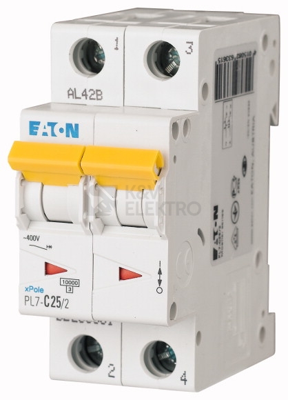 Obrázek produktu Jistič EATON PL7-25/2/B 25A PL7-B25/2 262767 0