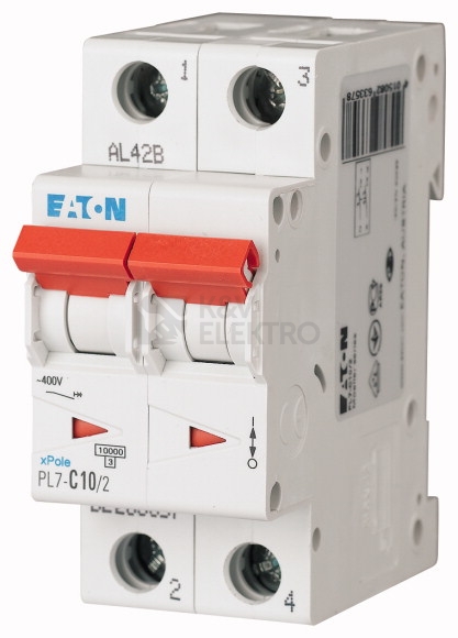 Obrázek produktu Jistič EATON PL7-10/2/B 10A PL7-B10/2 262762 0