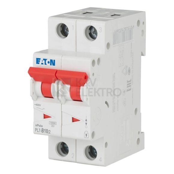 Obrázek produktu Jistič EATON PL7-10/2/B 10A PL7-B10/2 262762 0