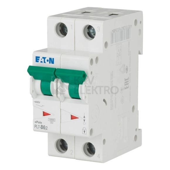Obrázek produktu Jistič EATON PL7-6/2/B 6A PL7-B6/2 262761 0
