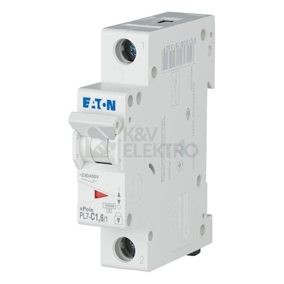 Obrázek produktu Jistič EATON PL7-1,6/1/C 1,6A PL7-C1,6/1 262698 0
