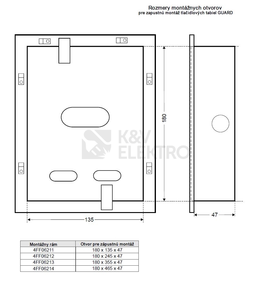 Obrázek produktu Montážní deska TESLA GUARD 4FF 062 13 1