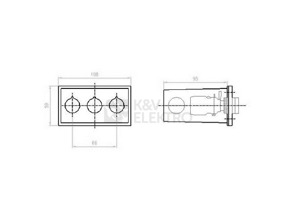 Obrázek produktu Kryt plastový zadní EATON M22-H3 216550 1