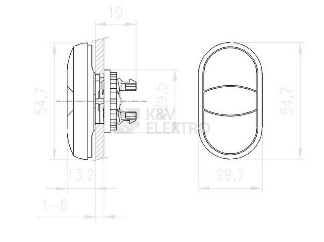 Obrázek produktu Dvojtlačítko se signálkou zelená/červená EATON M22-DDL-GR /216698/ 1