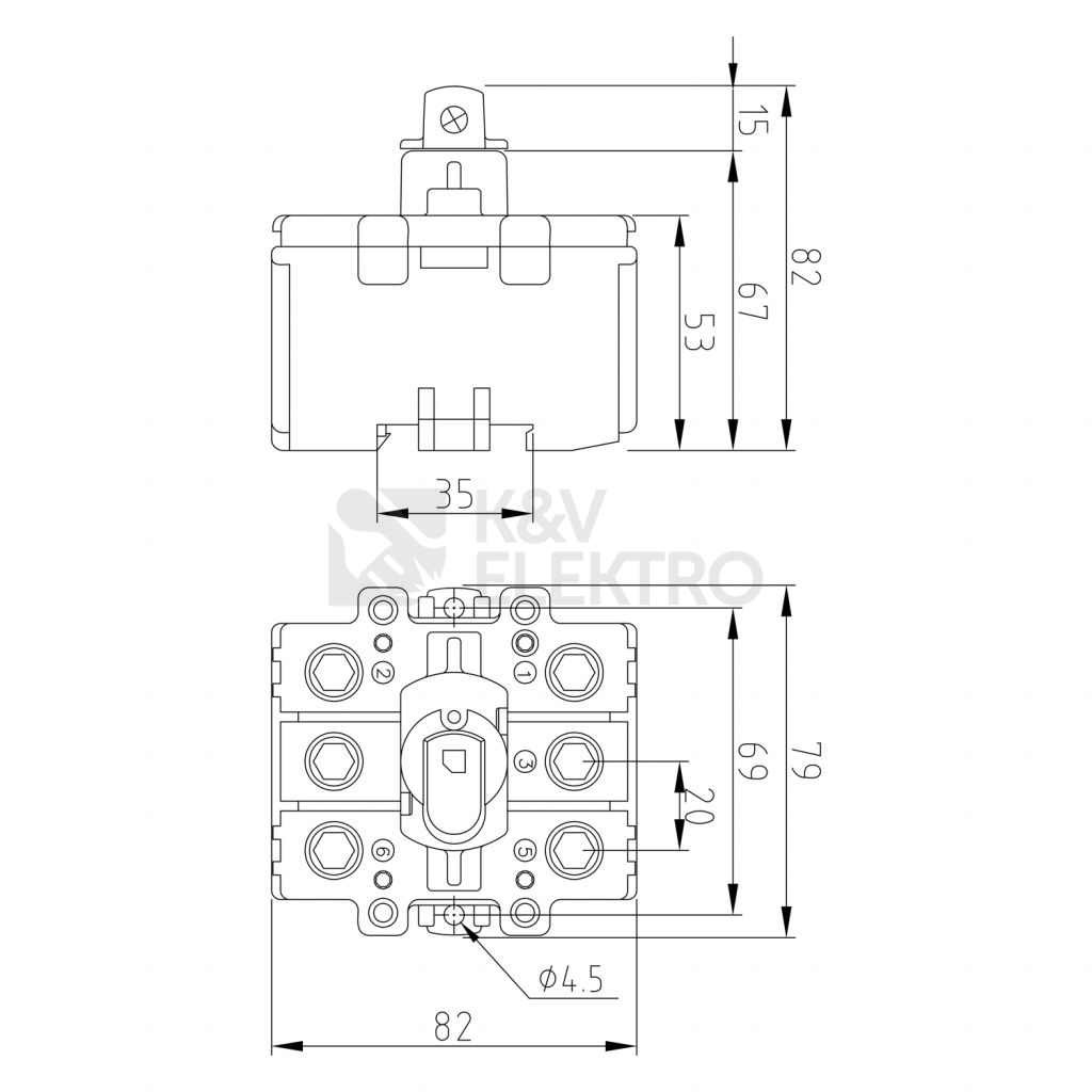 Obrázek produktu  Vypínač KATKO VKA 3160 N 160A na DIN lištu 1