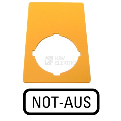 Označovací štítek "NOT-AUS" žlutý M22-XZK-D99 /216471/