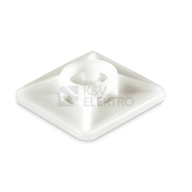 Obrázek produktu Příchytky stahovacího pásku GPH VPU 19x19 bílé (100ks) 0