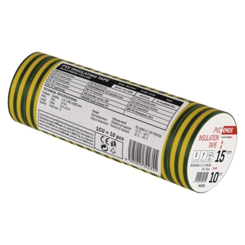 Izolační páska EMOS F61515 15mm x 10m zelenožlutá (obrázek 6)
