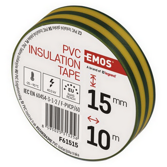 Izolační páska EMOS F61515 15mm x 10m zelenožlutá (obrázek 8)