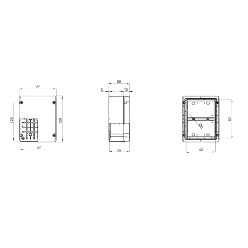 Rozvodná krabice GEWISS GW44405 120x80x50mm IP56 na omítku