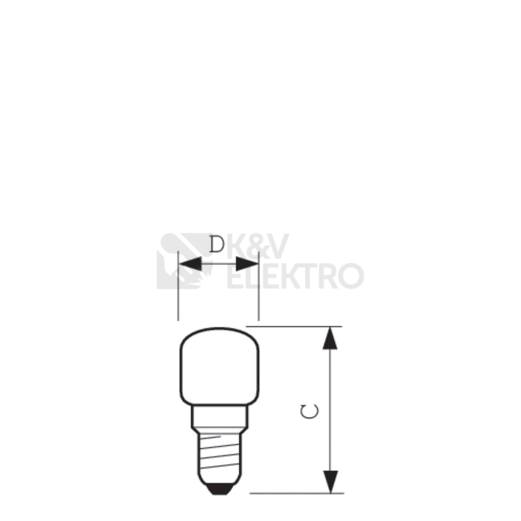 Obrázek produktu Žárovka do trouby Philips Appliance 15W E14 T22 do 300° C 2