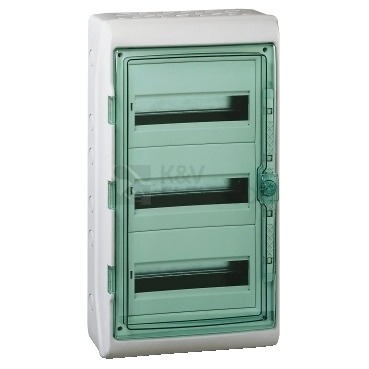 Obrázek produktu Rozvodnice na omítku Schneider Electric Kaedra 36M (3x12) IP65 průhledné dveře 13435 0