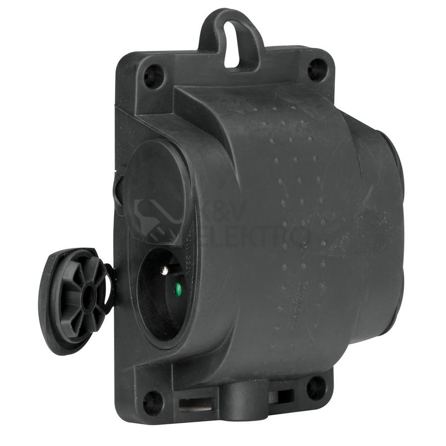 Obrázek produktu Legrand čtyřzásuvka gumová čtverec 4x2P+T 16A 230V 50480 0