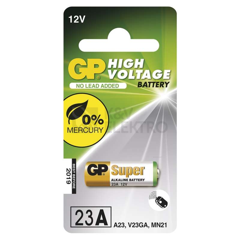 Obrázek produktu  Baterie 12V GP 23AF L1028 speciální alkalická 1ks 1021002311 blistr 0