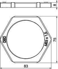 Matice OBO 116 M63 LGR PS světle šedá 2049589 (obrázek 4)