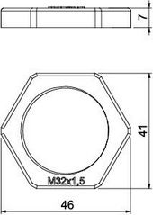 Matice OBO 116 M32 LGR PS světle šedá 2049554 (obrázek 3)