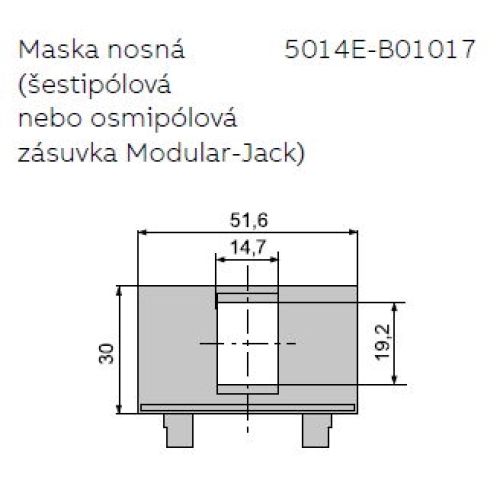 ABB nosná maska 5014E-B01017 Element, Time 1x keystone