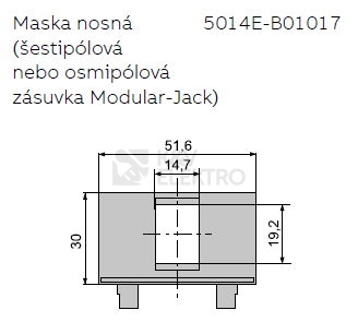 Obrázek produktu ABB nosná maska 5014E-B01017 Element, Time 1x keystone 1