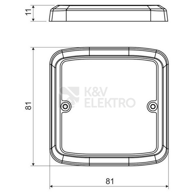 Obrázek produktu Víčko KOPOS VLK 80/T HB bílá 1