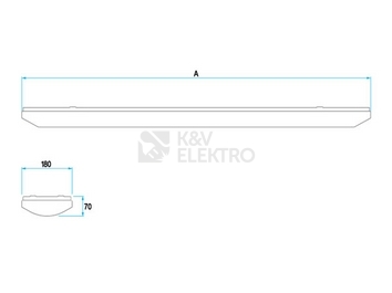 Obrázek produktu Zářivkové svítidlo Trevos SM 218 2x18W NOVA bílé 12840 1