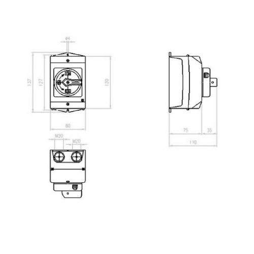 Vačkový spínač EATON T0-2-1/I1/SVB 207147