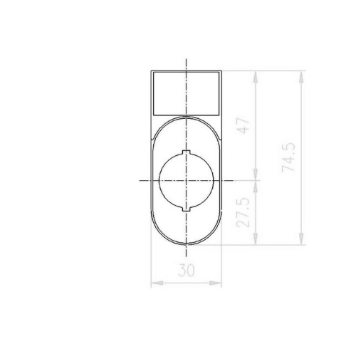 Nosič štítku pro dvojitá tlačítka EATON M22S-STDD-X /216394/ (obrázek 4)