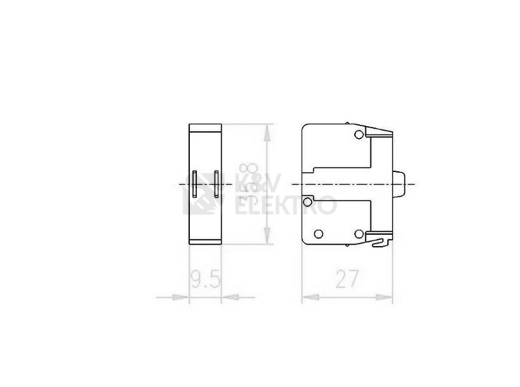 Obrázek produktu  Kontaktní prvek spínací kontakt EATON M22-CK10 přední upevnění 216384 1