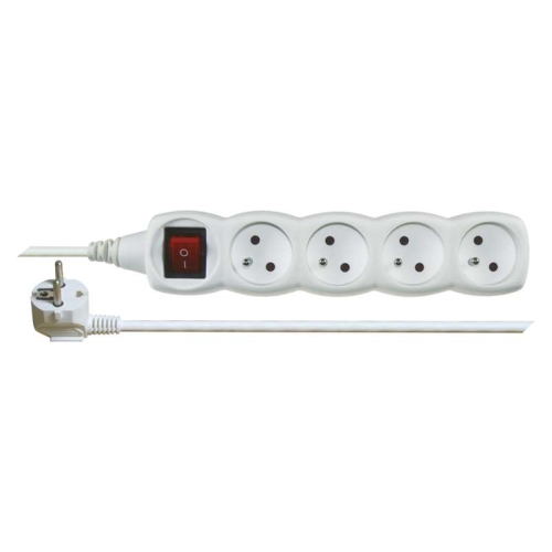 Levně Prodlužovací kabel EMOS 5m/4zásuvky s vypínačem bílá P1415 1902140500