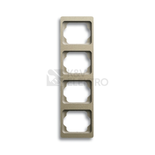 ABB Alpha exclusive čtyřrámeček svislý palladium 1754-0-4121 (2CKA001754A4121)