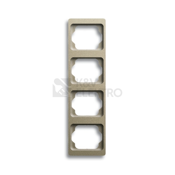 Obrázek produktu ABB Alpha exclusive čtyřrámeček svislý palladium 1754-0-4121 (2CKA001754A4121) 0