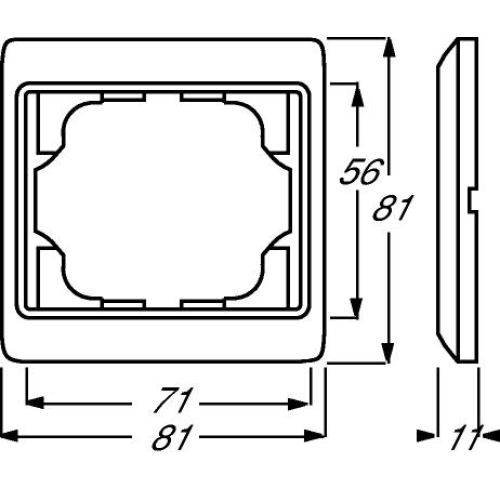 ABB Alpha exclusive rámeček palladium 1754-0-4115 (1721 KA-260) 2CKA001754A4115