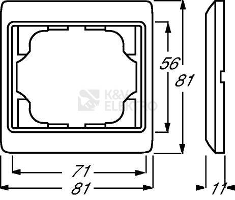 Obrázek produktu ABB Alpha exclusive rámeček palladium 1754-0-4115 (1721 KA-260) 2CKA001754A4115 1