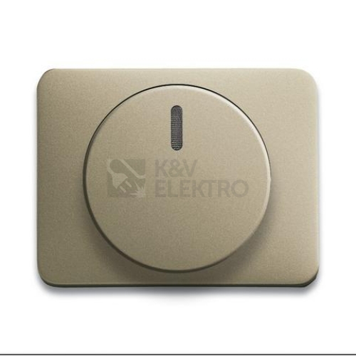 ABB Alpha exclusive kryt stmívače s otočným ovládáním palladium 6599-0-2852 (2CKA006599A2852)