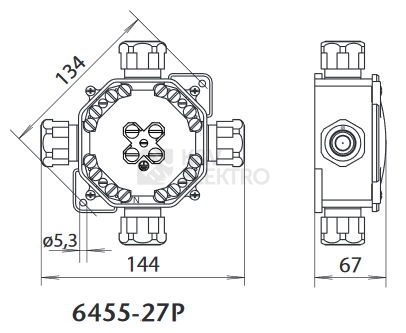 Obrázek produktu  Krabice SEZ ACIDUR 6455-27P 5P velká světle šedá 2