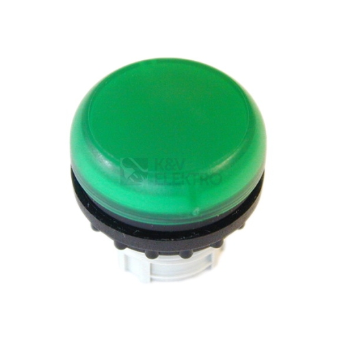 Signálka zelená zapuštěná IP67 kroužek titan EATON M22-L-G /216773/