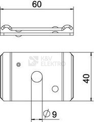 Obrázek produktu Středový závěs OBO GMA M8 FS 6015239 2