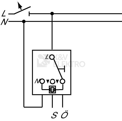 Obrázek produktu  ABB tlačítko č.6/0So 2021/6 UK 1413-0-0897 se svorkou N 1