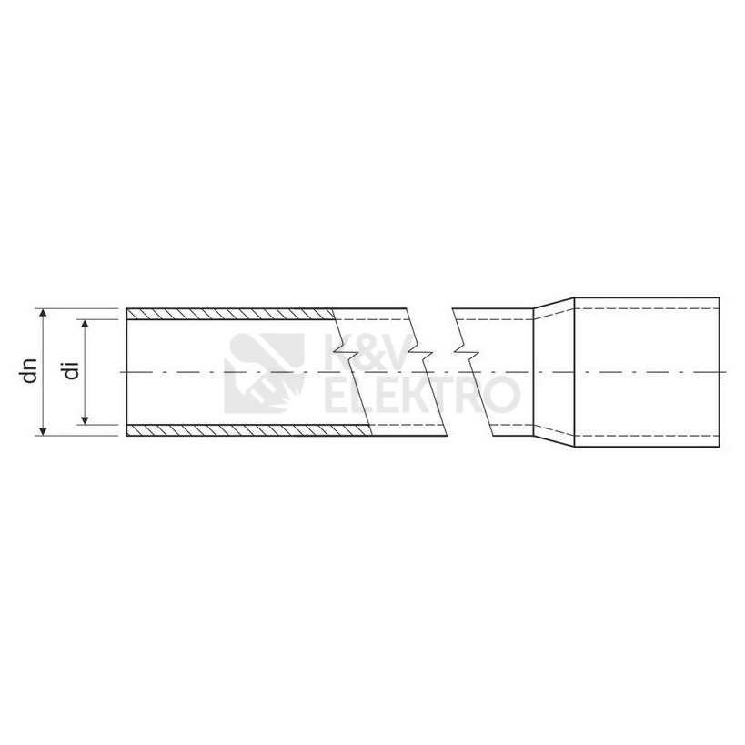 Obrázek produktu Plastová trubka pevná KOPOS 8025 FA 25mm černá 3m 1