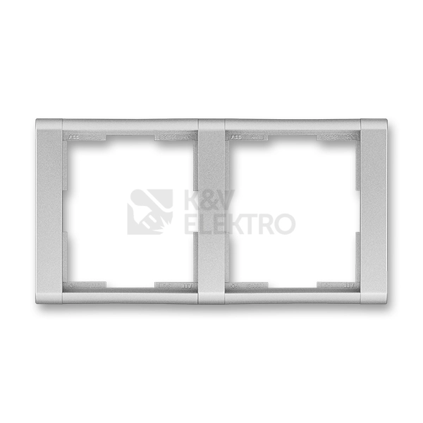 Obrázek produktu ABB Time dvojrámeček titanová 3901F-A00120 08 vodorovný 0